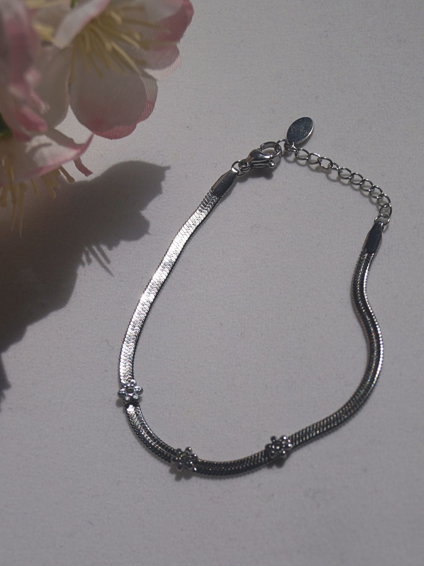 Silver Bloom - armband