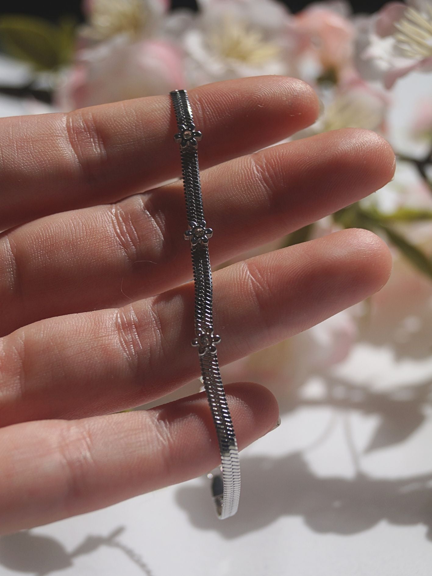 Silver Bloom - armband